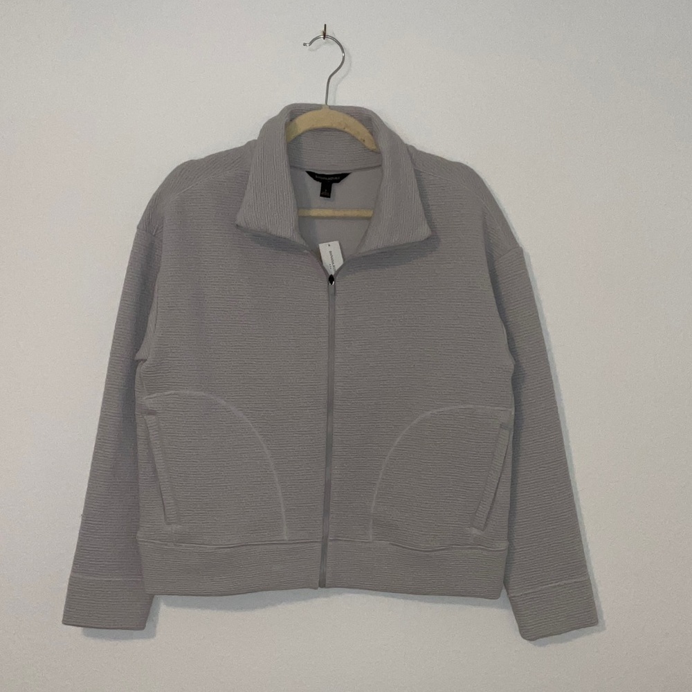 Women's Light Gray Athletic Jacket • Banana Republic